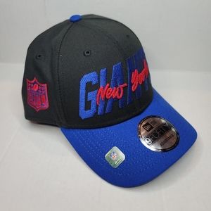 New York Giants New Era 2022 NFL Draft 9FORTY Snapback Adjustable Hat Cap Black